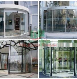 Cửa kính tự động hình cung