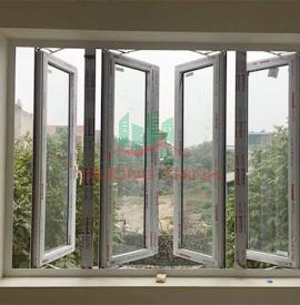 Cửa sổ mở quay 4 cánh nhôm XINGFA tại Bình Dương