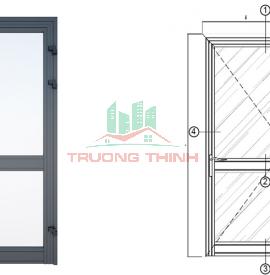 Lắp đặt cửa đi 1 cánh nhôm Xingfa Bình Dương