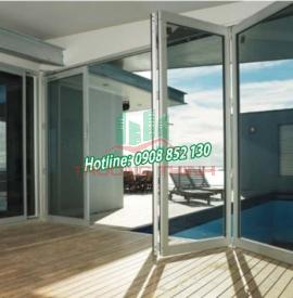 Cửa mở trượt 3 ray nhôm Xingfa 