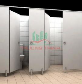 Thi công vách ngăn vệ sinh, vách ngăn vệ sinh compact