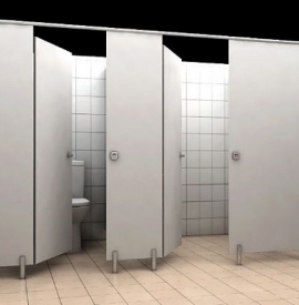 Thi công vách ngăn vệ sinh, vách ngăn vệ sinh compact