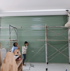 Thi công cửa cuốn công nghệ Úc Bình Dương